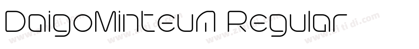 DaigoMinteuA Regular字体转换